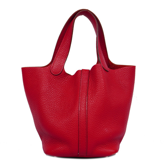 [3bc2612]Auth Hermes Picotin Picotan Lock PM □P Stamp Women's Taurillon Cleme... - Picture 14 of 14